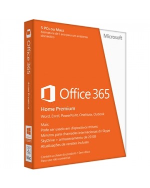 6GQ-00408FPP_HW - Microsoft - Office 365 Home 32/64 Bits