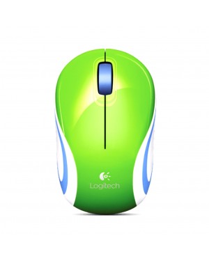 910-003655 - Logitech - Mini Mouse M187 Wireless Verde/Branco