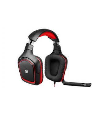 981-000541 - Logitech - Fone de Ouvido Headset G230 Stereo Sound Gaming Preto/Vermelho