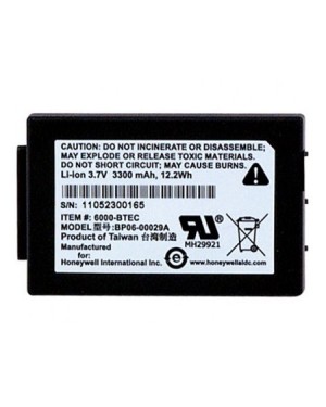 6000-BTEC - Honeywell - Bateria Sobressalente D6100 D6500