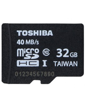 SD-C32G2T2F-TBR - Toshiba - Cartão de Memória 32GB Micro SD UHS-I Classe 10 Card + Adaptador