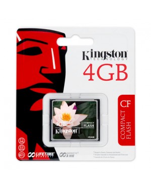 CF/4GB I - Kingston - Cartão de Memória Compact Flash Card 4GB