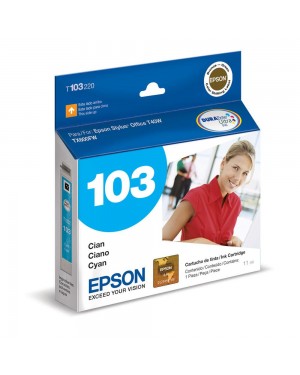 T103220-BR - Epson - Cartucho de Tinta Ciano 103