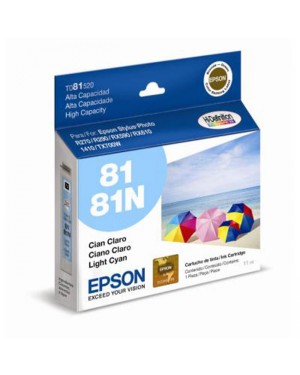 T081520 - Epson - Cartucho de Tinta Ciano Claro 81