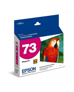 T073320-BR - Epson - Cartucho de Tinta Magenta 73n