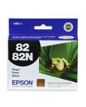 T082120-BR - Epson - Cartucho de Tinta Preto 82N