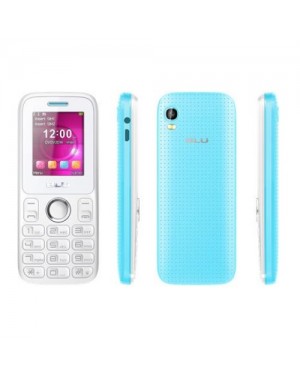 BLU-T193X-Q-WEB-13 - Outros - Celular Tank II Branco e Azul Dual Chip Camera VGA com Flash Quad Band Tela 2.4 BLU