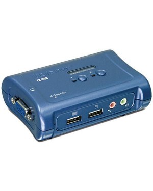 TK-209K - Outros - Chaveador KVM USB com 2 portas, com Áudio e Cabos KVM Inclusos TRENDnet