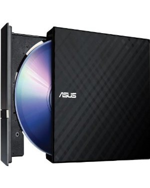 SDRW-08D2S-U/BLK/G/AS - ASUS_ - Gravador Externo Slim Preto Asus