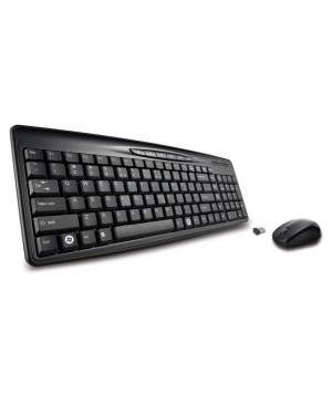 KA-9E28 - Outros - Kit Teclado e Mouse sem Fio Preto KMEX