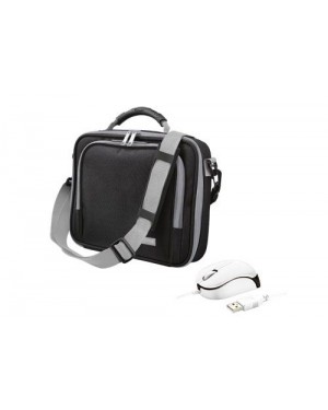16744-TRUST-B - Outros - Maleta para Netbook de até 10' + Mouse Ótimo USB Branco TRUST