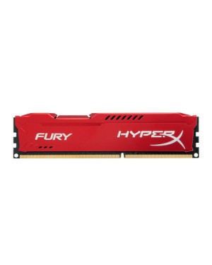 HX316C10FR/8* - Kingston Technology - Memória 8GB 1600MHz DDR3 CL10 DIMM Vermelho Kingston