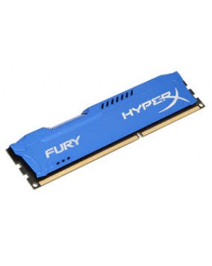 HX316C10F/4 I - Kingston - Memória DDR3 Desktop Hyper x Fury 4GB 1600MHz CL10 DIMM Azul