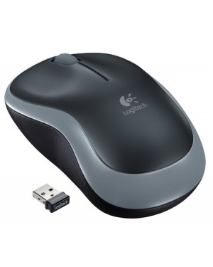 M185 - Logitech - Mouse Sem Fio Preto e Cinza