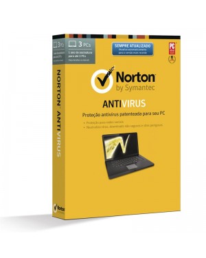 LIC 21299285 - Symantec - Norton Antivirus 3 Usuários