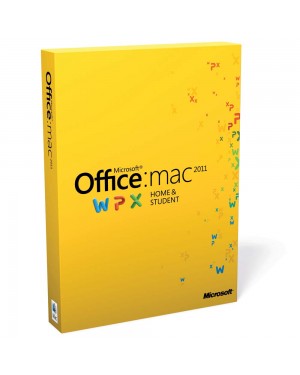 GZA-00276 - Microsoft - Office Mac 2011 Home Student FPP Inglês DVD