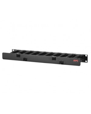 AR8602A - APC - Organizador Horizontal de Cabos 1U com Tampa Frontal