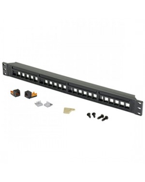 NKPP24LFKIT - Outros - Patch Panel com 24 Portas Categoria 5E Modular Preta Panduit