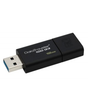 DT100G3/16GB i - Kingston - Pen Drive 16GB Preto USB 3.0