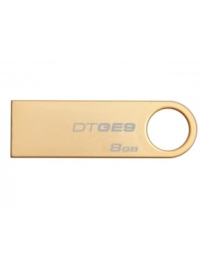 DTGE9/8GBZ - Kingston - Pen Drive 8GB USB 2.0 Ouro Data Traveler