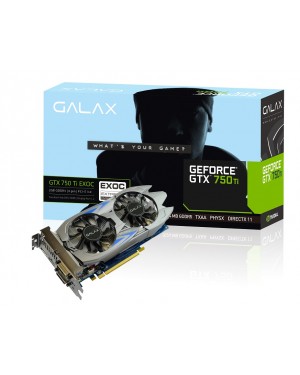 75IPH8DV9JXZ - Outros - Placa de Vídeo Geforce GTX 750TI EX OC 2GB DDR5 128BITS Geforce