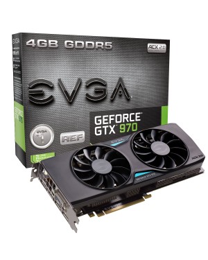 04G-P4-3973-KR - Outros - Placa de Vídeo Geforce GTX 970 Ref 4GB DDR5 256Bits EVGA