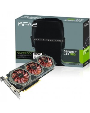 98NQH6DNC7VZ - Outros - Placa de Vídeo Geforce GTX 980 SOC 4GB DDR5 256Bits Galaxy VGA