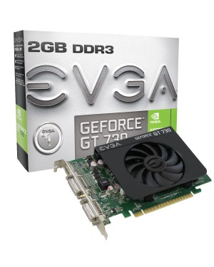 02G-P3-2738-KR - Outros - Placa de Vídeo GPU Geforce GT730 2GB DDR3 128BITS EVGA