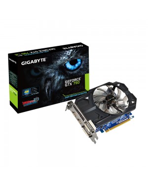 GV-N750OC-2GI - Gigabyte - Placa de Vídeo GPU Geforce GTX750 2GB DDR5