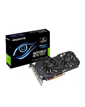 GV-N960WF2OC-2GD - Gigabyte - Placa de Vídeo VGA Geforce GTX960 2GB WindForce 2X DDR5 128Bits