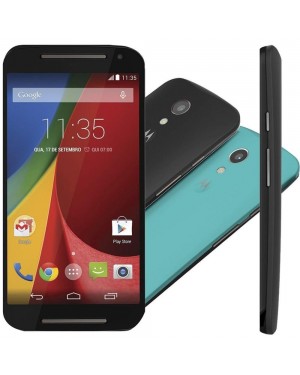 92633LYESAF5 - Motorola - Smartphone Moto G 2 Geração Colors 8GB 3G Preto 5in Câmera 8MP Frontal 2MP