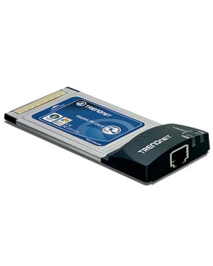TEG-PCBUSR - Outros - Cartão PCMCIA Gigabit 10/100/1000Mbps RJ45 32 Bits CardBus Trendnet