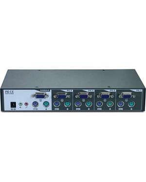 TK-403KR - Outros - Chaveador KVM PS/2 com 4 Portas com Áudio e 4x Cabos KVM Inclusos TRENDNET