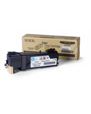 106R01278NO - Xerox - Cartucho de toner original xerox ciano xerox para 6130 ate 1900 paginas