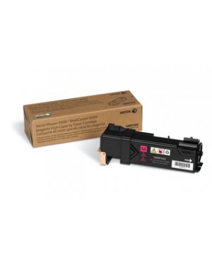 106R01602-NO - Xerox - Cartucho de toner original xerox alta capacidade magenta phaser 6500 workcentre 6505