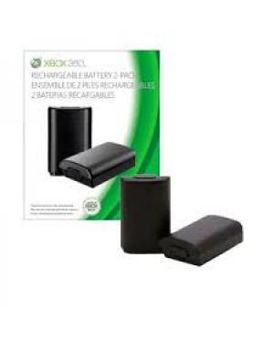 B4U-00040_PR - Microsoft - Xbox 360 Pack com 2 Baterias Recarregáveis para Controle se Fio