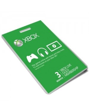 52K-00155 - Microsoft - Xbox Live Cartão Gold 03 meses