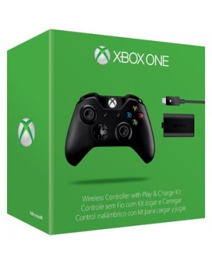 W2V-00002 - Microsoft - Xbox One Controle sem fio e Kit Carregador e Bateria