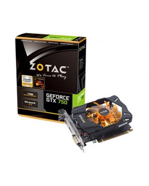 ZT-70706-10M - Zotac - Placa de Vídeo GeForce 700 NVDIA PCie 1GB DDR5 128bitDVI/HDMI