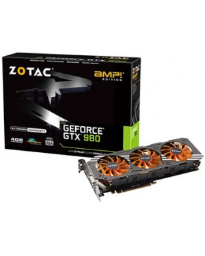 ZT-90204-10P - Zotac - Placa de Vídeo GeForce 900NVIDIA PCIe 4GB DDR5 256bit DVI/HDMI