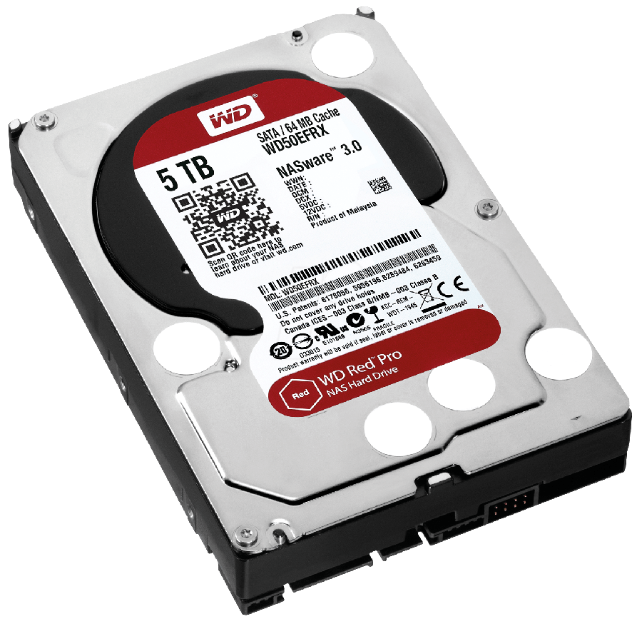 商品画像：WD50EFRX WD - HD Interno 5TB SATA 5.400 RPM Red 1