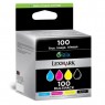 14N1912BL - Lexmark - Cartucho de tinta preto ciano magenta amarelo : Pro715 Pro915 S315 S415 S515 S816 Genesis