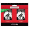 18C2236 - Lexmark - Cartucho de tinta preto X3650 X4650 X5650 X5650ES X6650 X6675 Professional Z2420