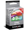 18YX143BL - Lexmark - Cartucho de tinta No.43XL preto