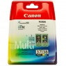 2145B009 - Canon - Cartucho de tinta PG-37/CL-38 preto ciano magenta amarelo PIXMA iP1800/iP1900/iP2500/iP2600/MP140/MP190/MP210/MP