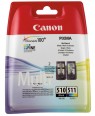 2970B010 - Canon - Cartucho de tinta PG-510/CL-511 preto ciano magenta amarelo Pixma MP240 MP260 MP480