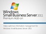 2XG-00405 - Microsoft - Software/Licença Windows Small Business Server 2011 PremAddOn