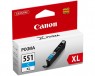 6444B001 - Canon - Cartucho de tinta CLI-551XL ciano PIXMA MG6350