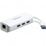 TU3-ETGH3 - Outros - Adaptador USB 3.0 para 1x Gigabit RJ45 + USB 3.0 Hub TRENDnet