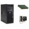 BWM477ET2 - HP - Desktop Z WORKSTATION BUNDLE (WM477ET+WS094ET+4xA2Z47AT) Z420 Quad-Core Xeon E5-1620 (3.6-3.8GHz) en NVIDIA Q2000 en 8GB